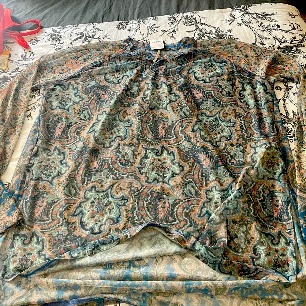 NWT Free People mesh top